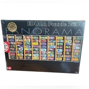 NEW / Wrapped EDUCA Puzzle 2000 Piece‎ Panorama - Soft Cans - 11053